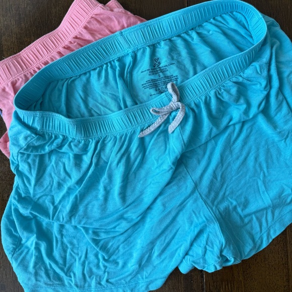 Blue and Pink Lounge Shorts - Picture 1 of 2